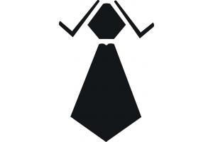 Stencil Schablone  Krawatte